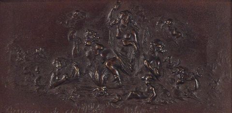 Escenas Clsicas, relieves bronce romanos.