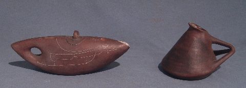Jarra y tetera modernas ceramica firmados Therms 1953