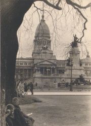 MAKARIUS, Sameer, El Congreso, Fotografia vintage reproducida en el libro Buenos Aires, Mi Ciudad, pagina 18, 1955. 24,