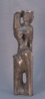 GAIMARI, Enrique. Mujer, escultura de bronce