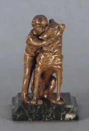 KIRCHNER, Ernest. Best Friends, escultura  de bronce