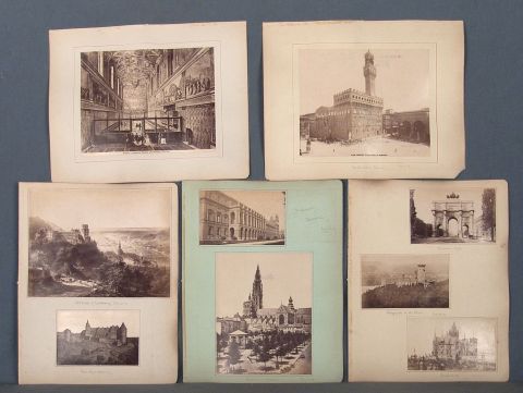 Album Souvenirs of Travel, 1887 con numerosas fotografas de pases europeos.