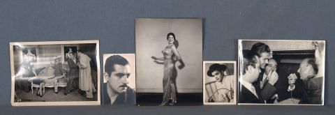 Fotos de actores y cantantes de la radio argentina aos 30/50. En dos folios.