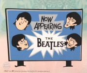 Beatles, Now Appearing, celuloide de animacin (Animation Cell), recreacin de los Cartoons Series  The Beatles