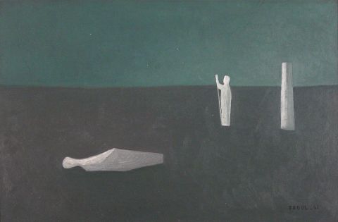 FADUL, Angel 'Figuras', leo sobre hardboardt 40 x 60 -1961