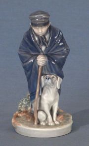 Nio con perro, figura porcelana Copenhagen -133-