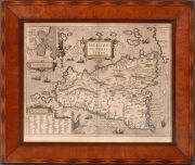 Ortelius, Sicilia, mapa, 1584.