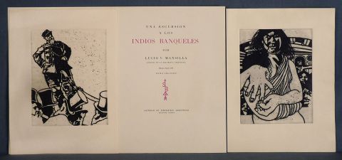 MANSILLA, Lucio V. Excursin a los Indios Ranqueles, 1974. SBA. Grabados de Roberto J. Paez. Tomo 1 y 2