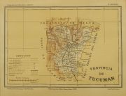 Mapa Provincia de Tucuman, ao 1889.