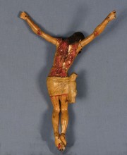 Cristo, talla cuzquea madera policromada. avs