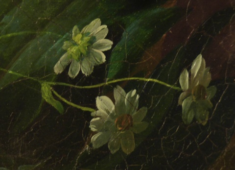 Annimo Holands, Naturaleza muerta con flores, leo. 100 x 81 cm