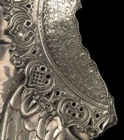 San Juan el Bautista, Icono, riza de plata Rusa, mediados siglo XIX, Punzones de controlador.