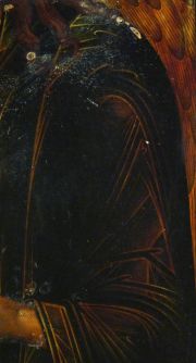 San Juan el Bautista, Icono, riza de plata Rusa, mediados siglo XIX, Punzones de controlador.