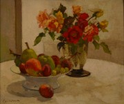 Giraud, G. 'Naturaleza muerta: Flores y frutos', leo.cachet Galeria G. Petit