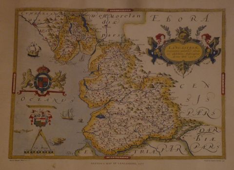 Dos mapas Amrica Meridional y Lancastriae, grabados.