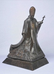 S. Slonina, Monumento a Juan Pablo II, escultura de bronce.