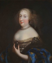 Le Brun Charles, Portrait Marie Therese D. Autriche Reine de France oleo