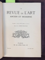 Revistas La Revue de L' Art entre 1921 y 1931, con grabados al aguafuerte, xilografas de varios artistas de la poca