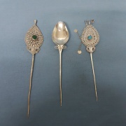 Tres tupos de plata. Boliviana S. XIX -1-