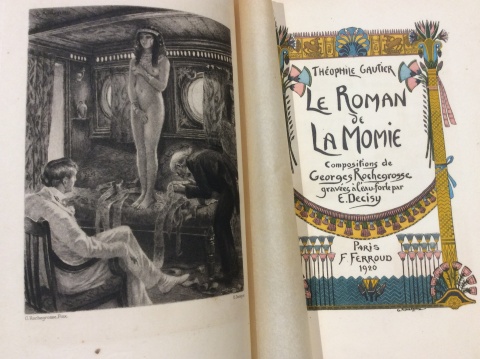 Gautier, Theophile. Le Roman de la Monie. Paris 1920. Enc. Jacobo Schroeder.