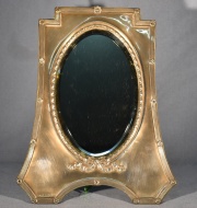 Espejo de mesa, marco plata inglesa
