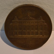 Lagrange - Medalla de la Inauguracin de la Opera de Paris .Estupenda rara e histrica medalla entregada la noche de la