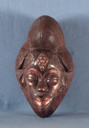 Mascara facial, madera y cobre -330