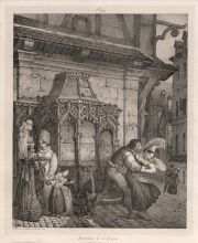 Villeneuve-Adam-Lante, tour de la Crosse, litografia, 1824