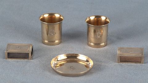 Piezas para fumador, plata francesa