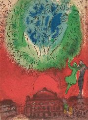 Chagall, L'Opera, litografa en colores