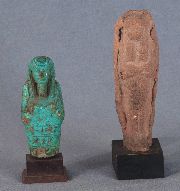 Ushabti 1 cermica y otro fragmento cermicaceleste