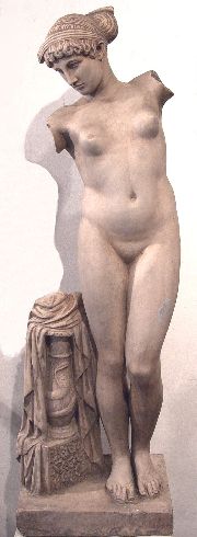 Diana, Figura Clasica, cerámica patinada