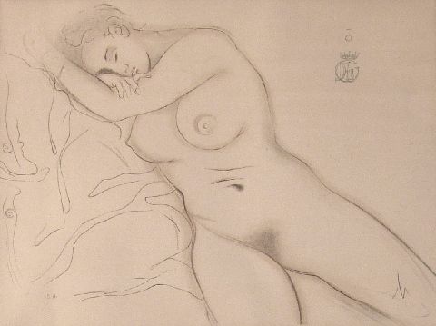 Dal. Grabado, Desnudo Femenino