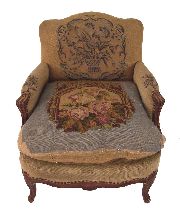 Bergere Estilo Luis XV,  tap petit point