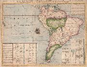 CHATELAIN. Mapa America del Sur 1719