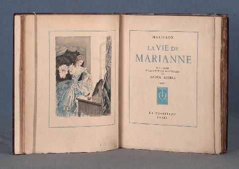 MARIVAUX. La Vie de Marianne, ou Les Aventures1939, 4 tomos. (56)