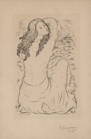 Veroni, Figura Femenina, aguafuerte
