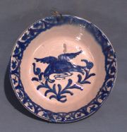 Platos ornamentales ceramica española con aves