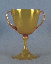 Copa vidrio Murano amarillo