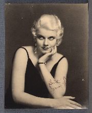 Jean Harlow, foto firmada, coleccion Tito Franco