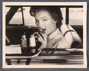 Marilyn Monroe, Drive in, foto por Philippe Halsman