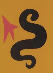 Calder, Alezander, Abstracto, litografía de Maeght. Publicada por Dierriere Le Miroir Diciembre1971