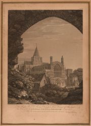 BYRNE, W. Catedral de Rochester, grabado