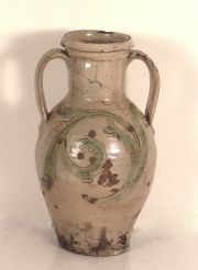 Vaso cerámica italiana S. XVIII . Averías.