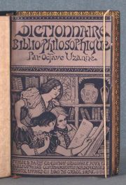 UZANNE, Octave: Dictionnaire, Bibliophilosophique (algunos deterioros encuadernación)