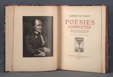 VIGNY, Alfred de: Poesies Completes, 1920. 1 Vol.