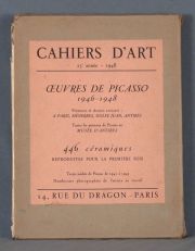 CAHIERS D´ART 23 ANNÉE - 1948. Oeuvres de Picasso. 1 Vol.