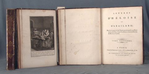 Lettres D´ Leloise et Abailarol, 3 volúmenes con grabados, Paris, 1796.
