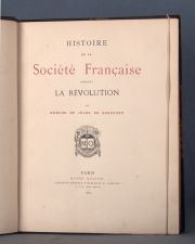 GONCOURT, Edmond et Jules de...HISTOIRE de la Societe....1 Vol.