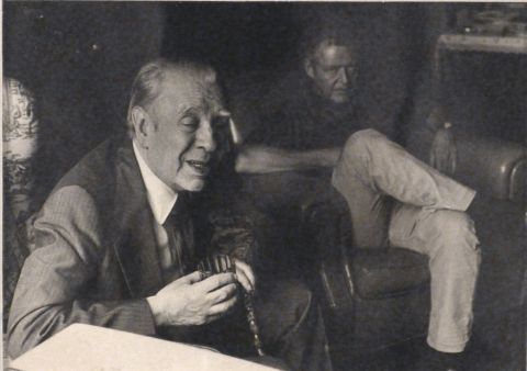 Jorge Luis Borges, fotografía de Julie Mendez Ezcurra.
